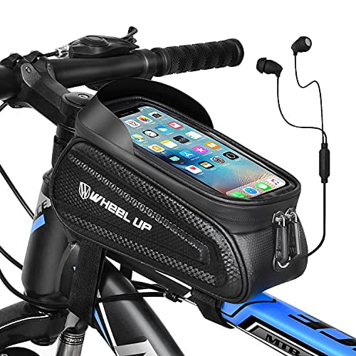 Cycling Bike Frame Bag Double Saddle Front Tube Bag For Smartphones